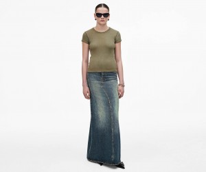 Marc Jacobs Grunge Shrunken T-skjorte Grønn | Norge_MJ40498