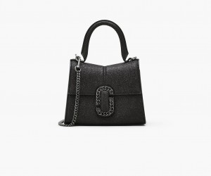 Marc Jacobs The Galactic Glitter St. Marc Mini Top Handle Mini Vesker Svarte | Norge_MJ19564