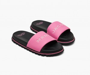 Marc Jacobs The Lær Badesandaler Sandaler Rosa | Norge_MJ64849