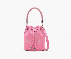 Marc Jacobs The Lær Bucket Crossbody Veske Rosa | Norge_MJ62837