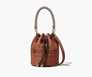 Marc Jacobs The Lær Bucket Crossbody Veske Brune | Norge_MJ80063