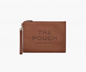 Marc Jacobs The Lær Large Pouch Lommebok Brune | Norge_MJ45399