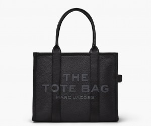 Marc Jacobs The Lær Large Tote Veske Svarte | Norge_MJ77450