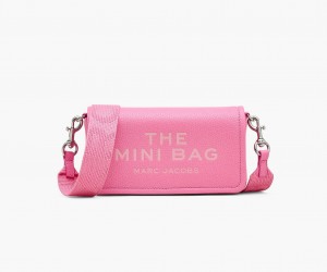 Marc Jacobs The Lær Mini Crossbody Veske Rosa | Norge_MJ47937