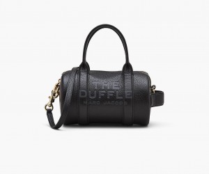 Marc Jacobs The Lær Mini Duffle Crossbody Veske Svarte | Norge_MJ84555