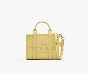 Marc Jacobs The Lær Small Tote Veske Gul | Norge_MJ26362