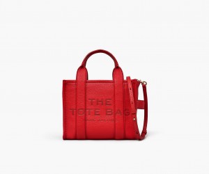 Marc Jacobs The Lær Small Tote Veske Rød | Norge_MJ48421