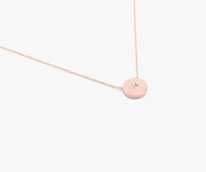 Marc Jacobs The Medallion Pendant Halskjeder Brune Rosa Gull | Norge_MJ35130