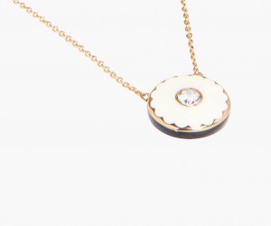 Marc Jacobs The Medallion Pendant Halskjeder Pisket Krem Gull | Norge_MJ10585