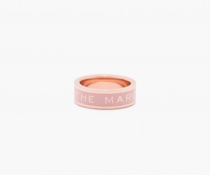 Marc Jacobs The Medallion Ringer Brune Rosa Gull | Norge_MJ76424