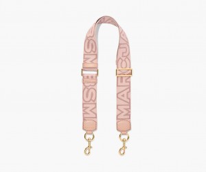 Marc Jacobs The Outline Logo Webbing Veskestropp Rosa Multicolor | Norge_MJ90330