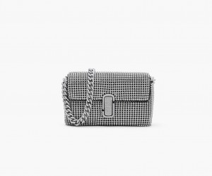 Marc Jacobs The Rhinestone J Marc Mini Skulderveske Sølv | Norge_MJ58735