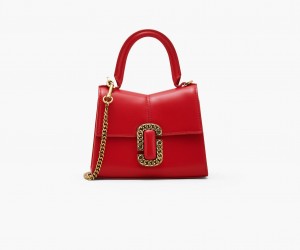 Marc Jacobs The St. Marc Mini Top Handle Mini Vesker Rød | Norge_MJ40915