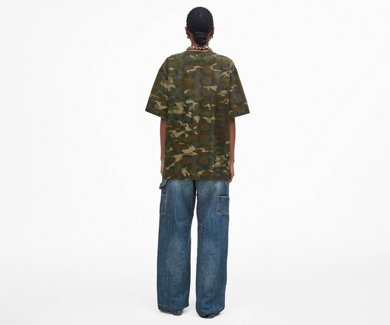 Marc Jacobs Camo Big T-skjorte Camouflage Multicolor | Norge_MJ40698