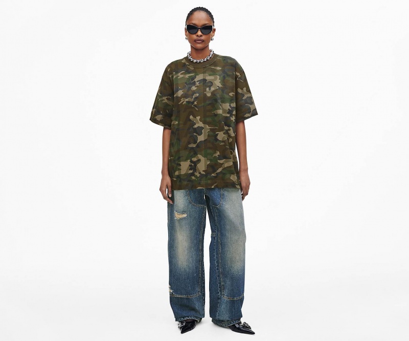 Marc Jacobs Camo Big T-skjorte Camouflage Multicolor | Norge_MJ40698