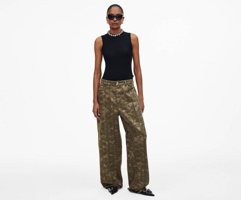 Marc Jacobs Camo Oversized Jean Bukse Camouflage Multicolor | Norge_MJ62603