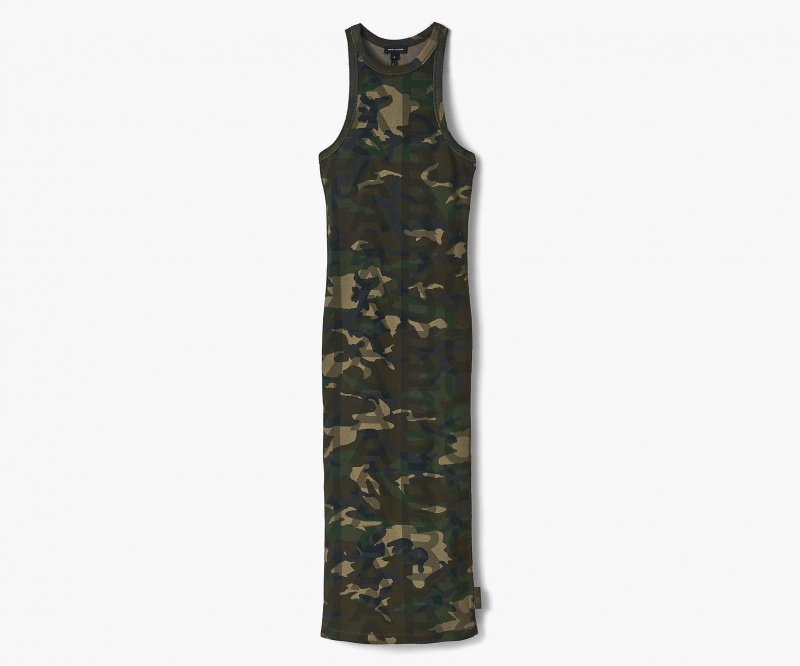 Marc Jacobs Camo Racer Rib Kjole Camouflage Multicolor | Norge_MJ99041