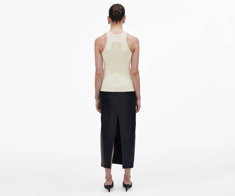 Marc Jacobs Grunge Rib Tank Topper Pisket Krem | Norge_MJ21522