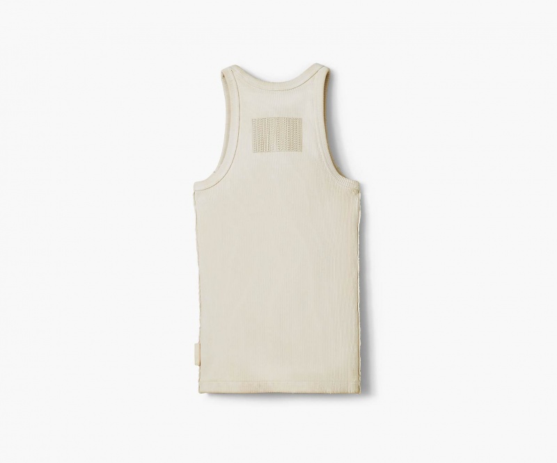 Marc Jacobs Grunge Rib Tank Topper Pisket Krem | Norge_MJ21522