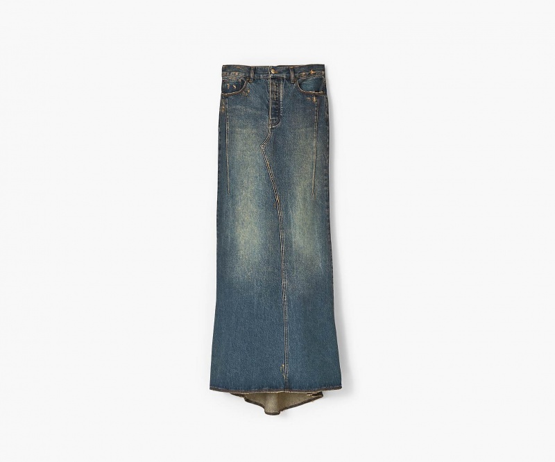 Marc Jacobs Long Fluted Skirt Bukse Indigo | Norge_MJ49566