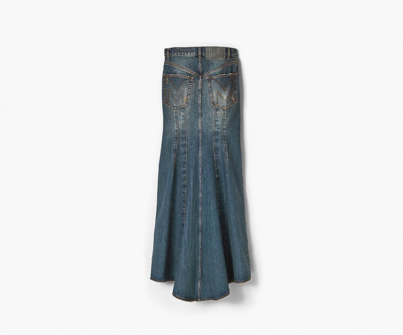 Marc Jacobs Long Fluted Skirt Bukse Indigo | Norge_MJ49566