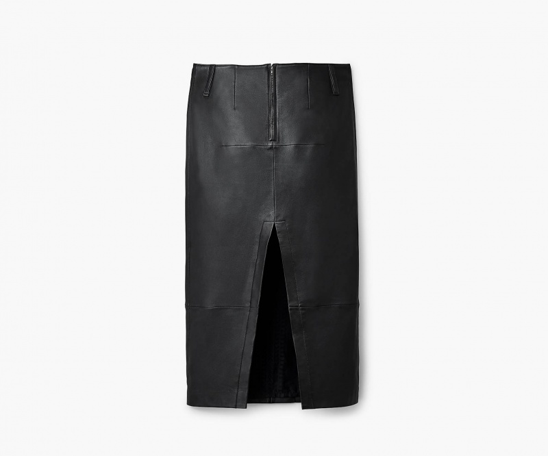 Marc Jacobs Lær Slim Skirt Bukse Svarte | Norge_MJ29047