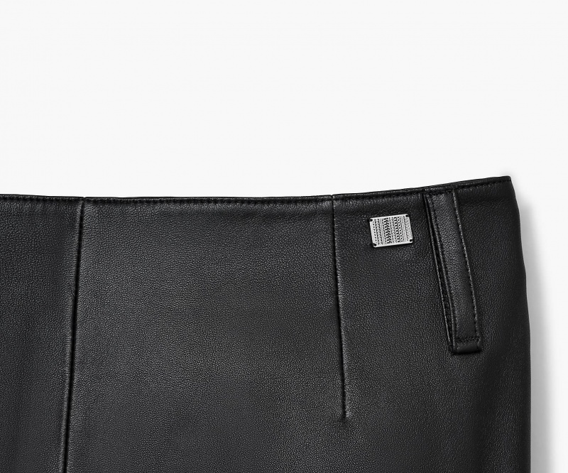 Marc Jacobs Lær Slim Skirt Bukse Svarte | Norge_MJ29047