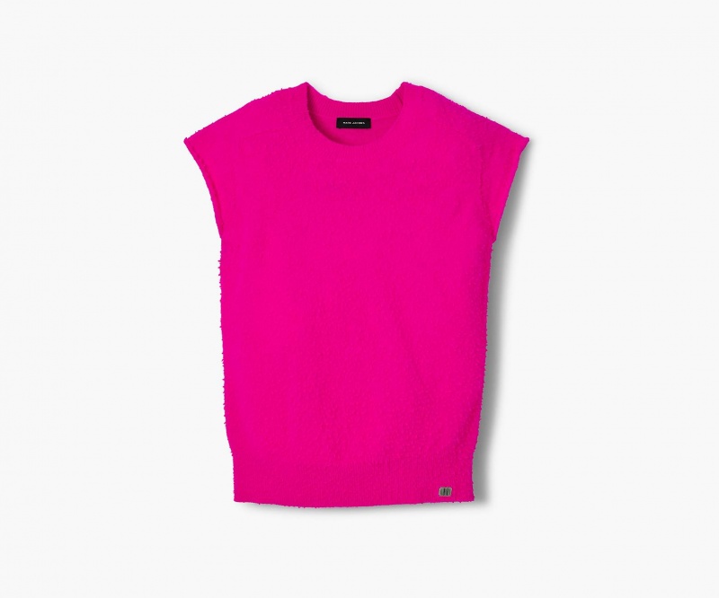 Marc Jacobs Pilled Cap Sleeve Vest Topper Rosa | Norge_MJ45831