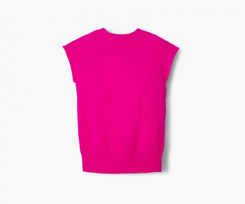 Marc Jacobs Pilled Cap Sleeve Vest Topper Rosa | Norge_MJ45831