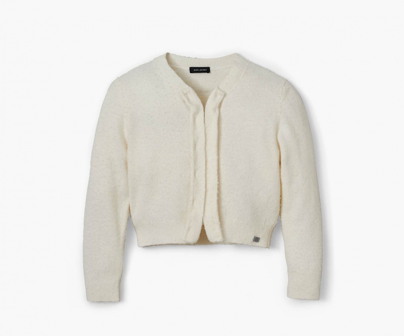 Marc Jacobs Pilled Hook and Eye Cardigan Topper Pisket Krem | Norge_MJ14663