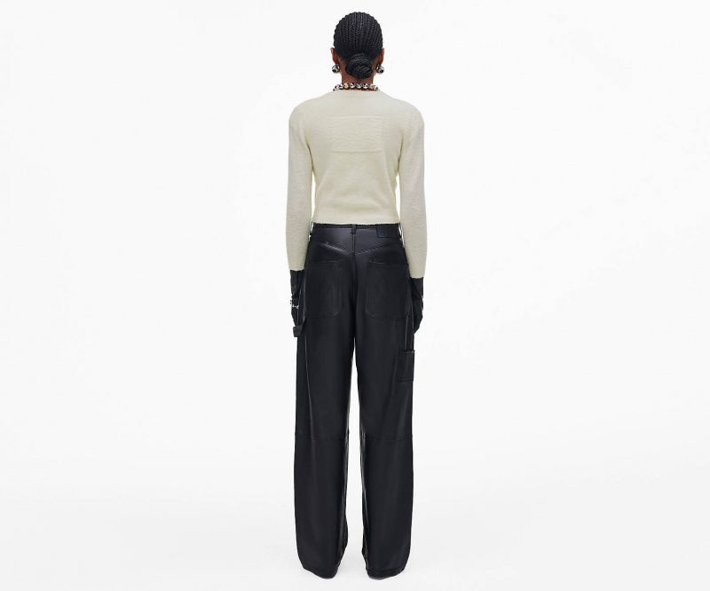 Marc Jacobs Pilled Hook and Eye Cardigan Topper Pisket Krem | Norge_MJ14663