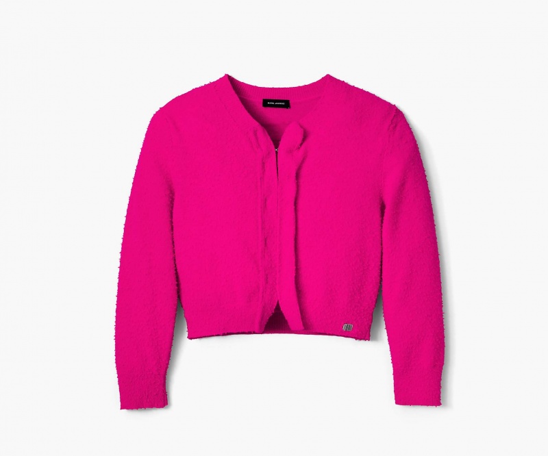 Marc Jacobs Pilled Hook and Eye Cardigan Topper Rosa | Norge_MJ77236