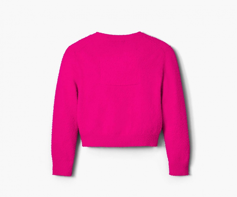 Marc Jacobs Pilled Hook and Eye Cardigan Topper Rosa | Norge_MJ77236