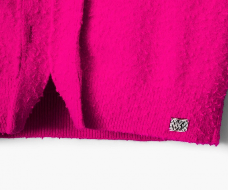 Marc Jacobs Pilled Hook and Eye Cardigan Topper Rosa | Norge_MJ77236