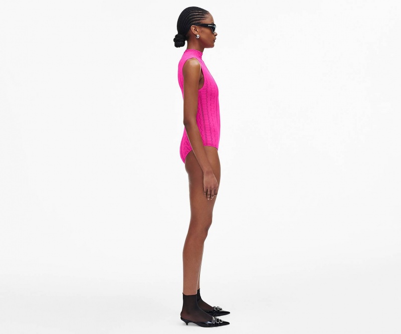 Marc Jacobs Seamless Monogram Bodysuit Topper Rosa | Norge_MJ85256