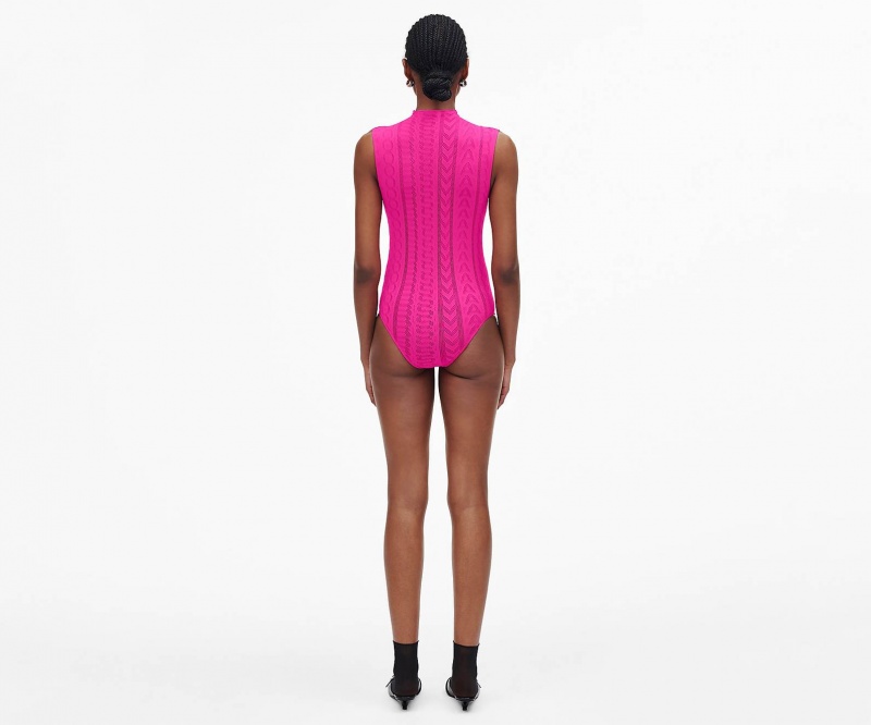 Marc Jacobs Seamless Monogram Bodysuit Topper Rosa | Norge_MJ85256