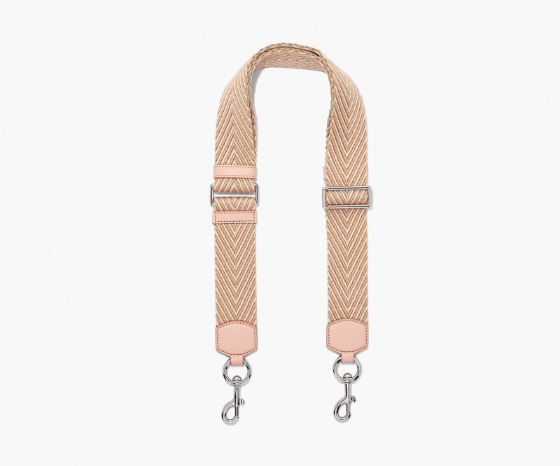 Marc Jacobs The Arrow Webbing Veskestropp Rosa Multicolor | Norge_MJ33551