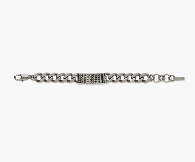 Marc Jacobs The Barcode Monogram ID Chain Armbånder Sølv | Norge_MJ22997