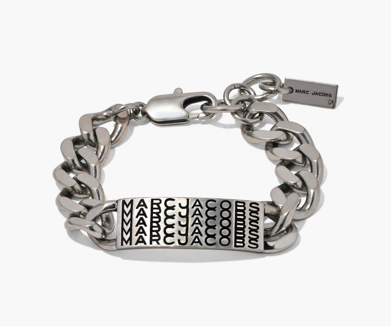 Marc Jacobs The Barcode Monogram ID Chain Armbånder Sølv | Norge_MJ22997