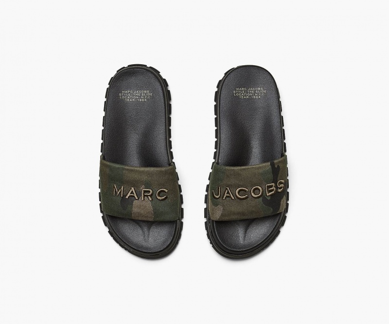 Marc Jacobs The Camo Jacquard Badesandaler Sandaler Camouflage Multicolor | Norge_MJ40101