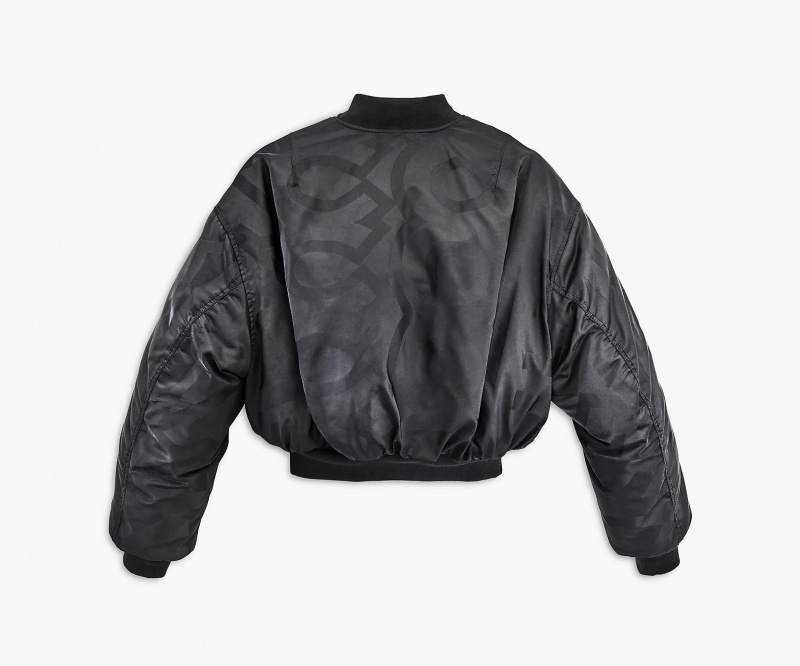 Marc Jacobs The Cropped Bomber Ytterklær Svarte | Norge_MJ53847