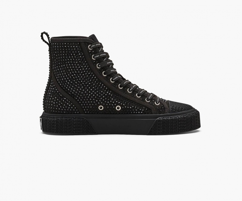 Marc Jacobs The Crystal Canvas High Top Sneakers Svarte | Norge_MJ87391