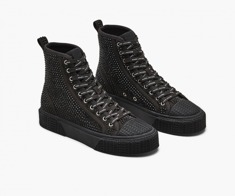 Marc Jacobs The Crystal Canvas High Top Sneakers Svarte | Norge_MJ87391