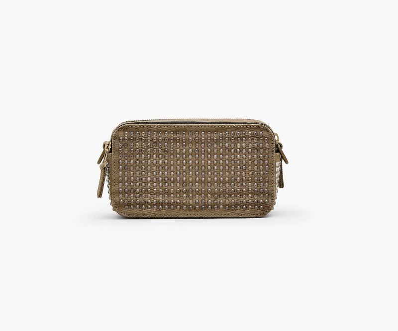 Marc Jacobs The Crystal Canvas Snapshot Crossbody Veske Grønn | Norge_MJ55014