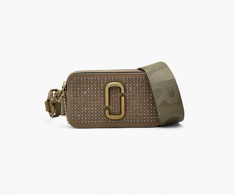 Marc Jacobs The Crystal Canvas Snapshot Crossbody Veske Grønn | Norge_MJ55014