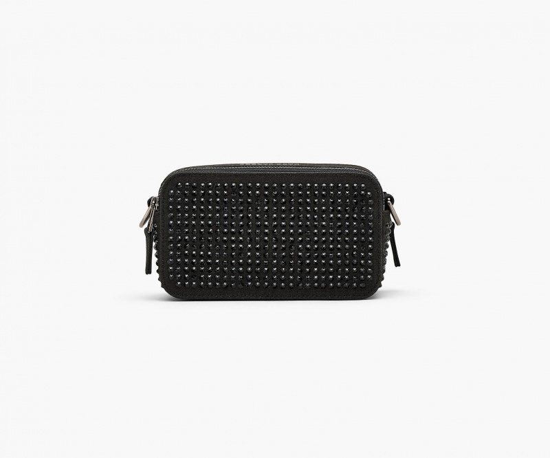 Marc Jacobs The Crystal Canvas Snapshot Crossbody Veske Svarte | Norge_MJ82663