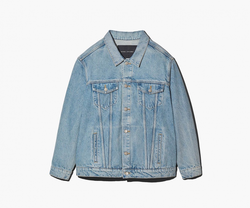 Marc Jacobs The Denim Trucker Ytterklær Oransje Blå | Norge_MJ47915