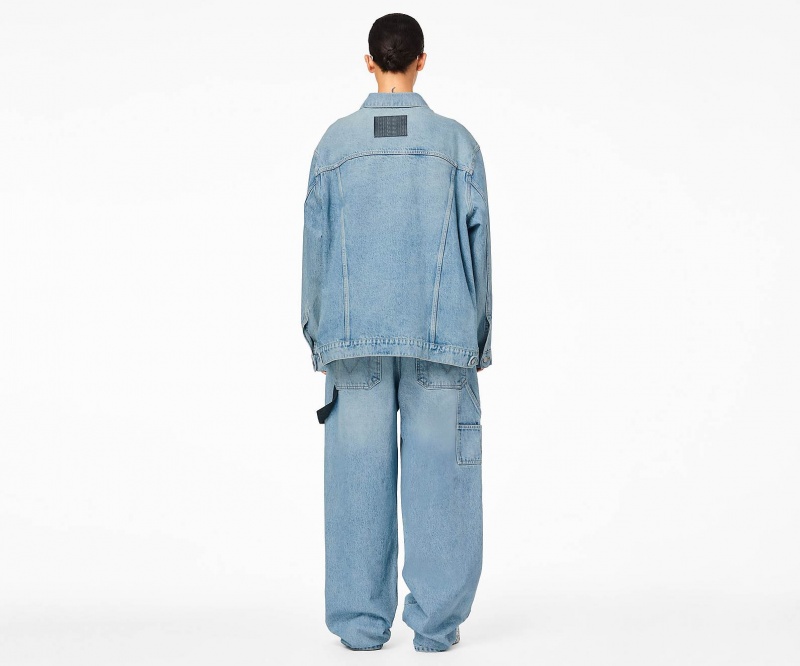 Marc Jacobs The Denim Trucker Ytterklær Oransje Blå | Norge_MJ47915