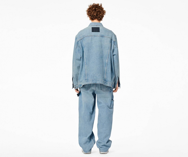 Marc Jacobs The Denim Trucker Ytterklær Oransje Blå | Norge_MJ47915