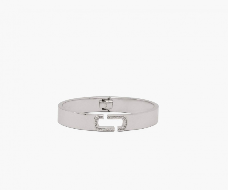 Marc Jacobs The J Marc Crystal Bangle Armbånder Sølv | Norge_MJ74515